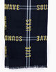 Chèche marine jacquard typo Sound Wave Live IKKS Homme-3