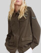 Women's khaki cotton safari jacket, XL image back-6
