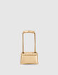 Sac THE 1 glitter doré cuir métallisé Taille S Femme-3