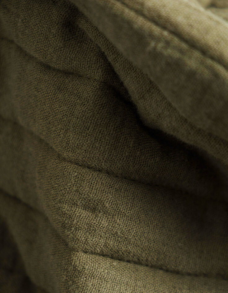 Men's khaki quilted sleeveless vest-10