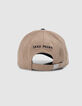 Boy’s camel cap with embroidered bouclette lightning-K-5