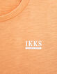 Camiseta naranja blanqueado Essentiels niño -3