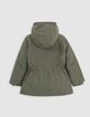 3-in-1-Parka für Mädchen – Khaki und Silber-7