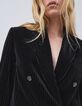 Schwarze Cord-Anzugjacke f&uuml;r Damen-5