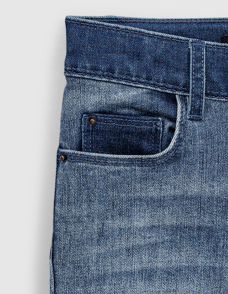 Vaquero skinny stone blue cintura en contraste eco niño -4 Vaquero skinny stone blue cintura en contraste eco niño -4