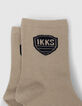Sokken marine, wit en beige jongens-5