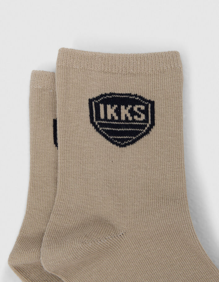 Boys’ navy, white and beige socks - IKKS