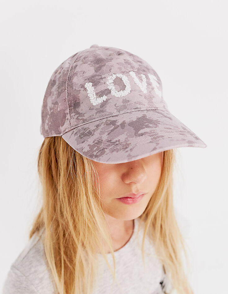 Girls’ violet tie-dye embroidered letter cap-6 Girls’ violet tie-dye embroidered letter cap-6
