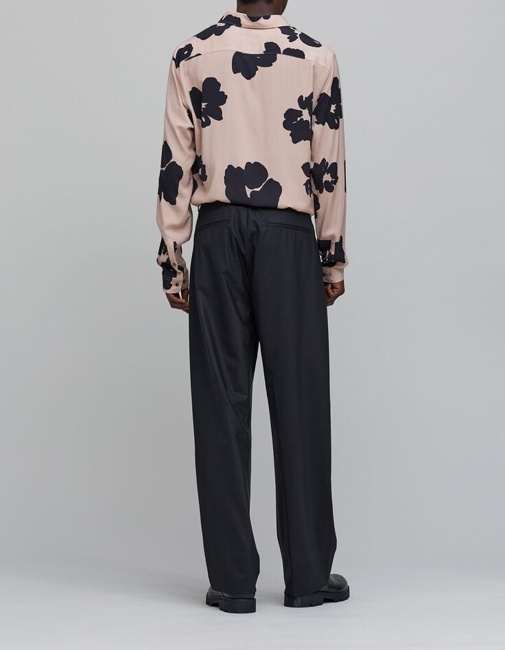 Pantalón de traje negro Pure Edition para hombre-5 Pantalón de traje negro Pure Edition para hombre-5