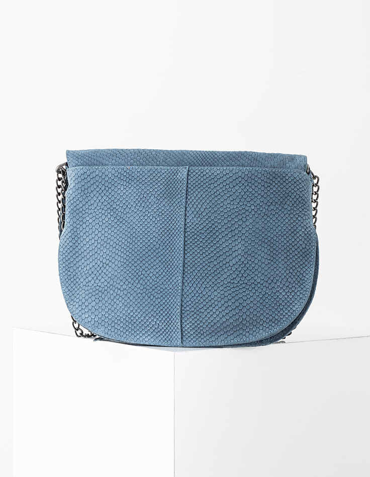 Bolso bandolera The Plum cuero efecto serpiente-2