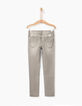 Girls' grey skinny jeans-3
