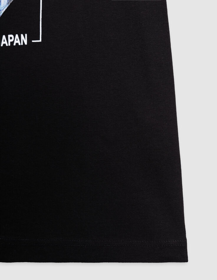 T-shirt noir motif éclair lenticulaire garçon-7