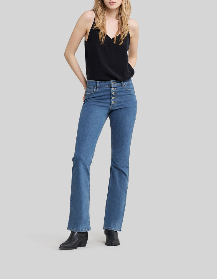 Jean flare summer blue waterless Femme-1
