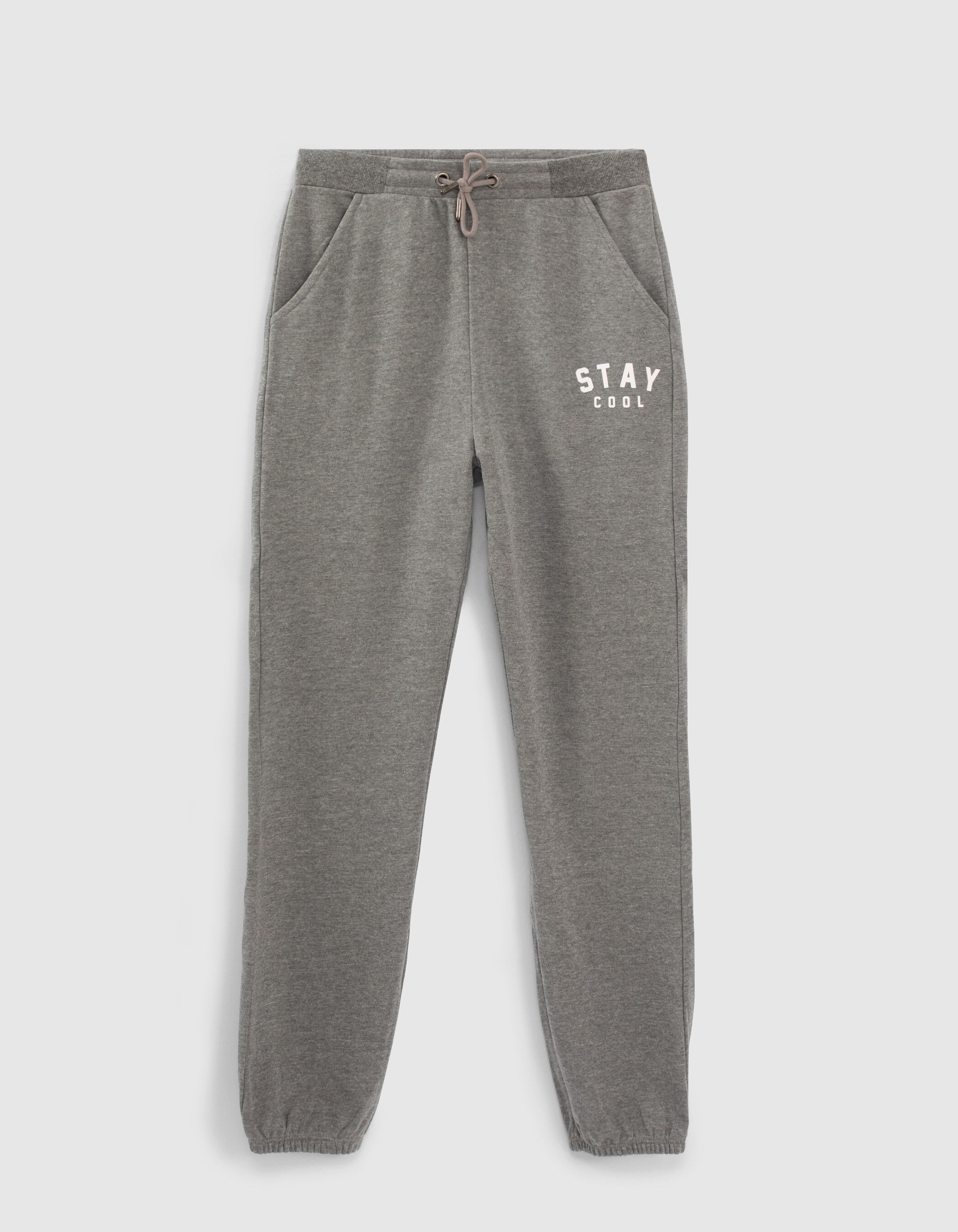 Women s grey joggers with elasticated cuffs IKKS
