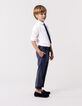 Pantalon marine maille garçon-2