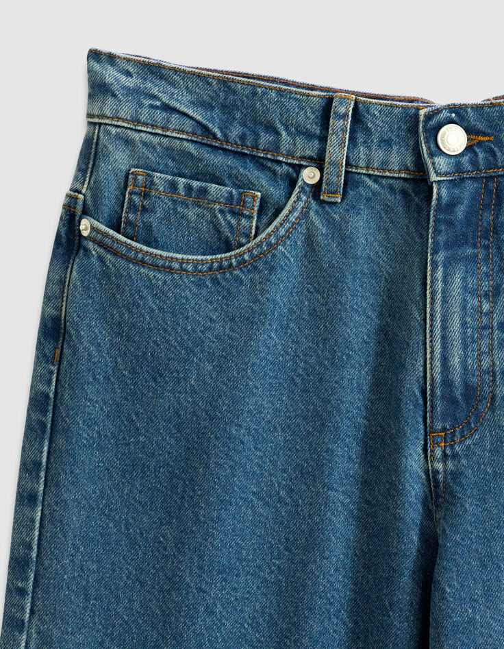 Jean boyfriend bleu longueur cropped Charlotte Femme-8