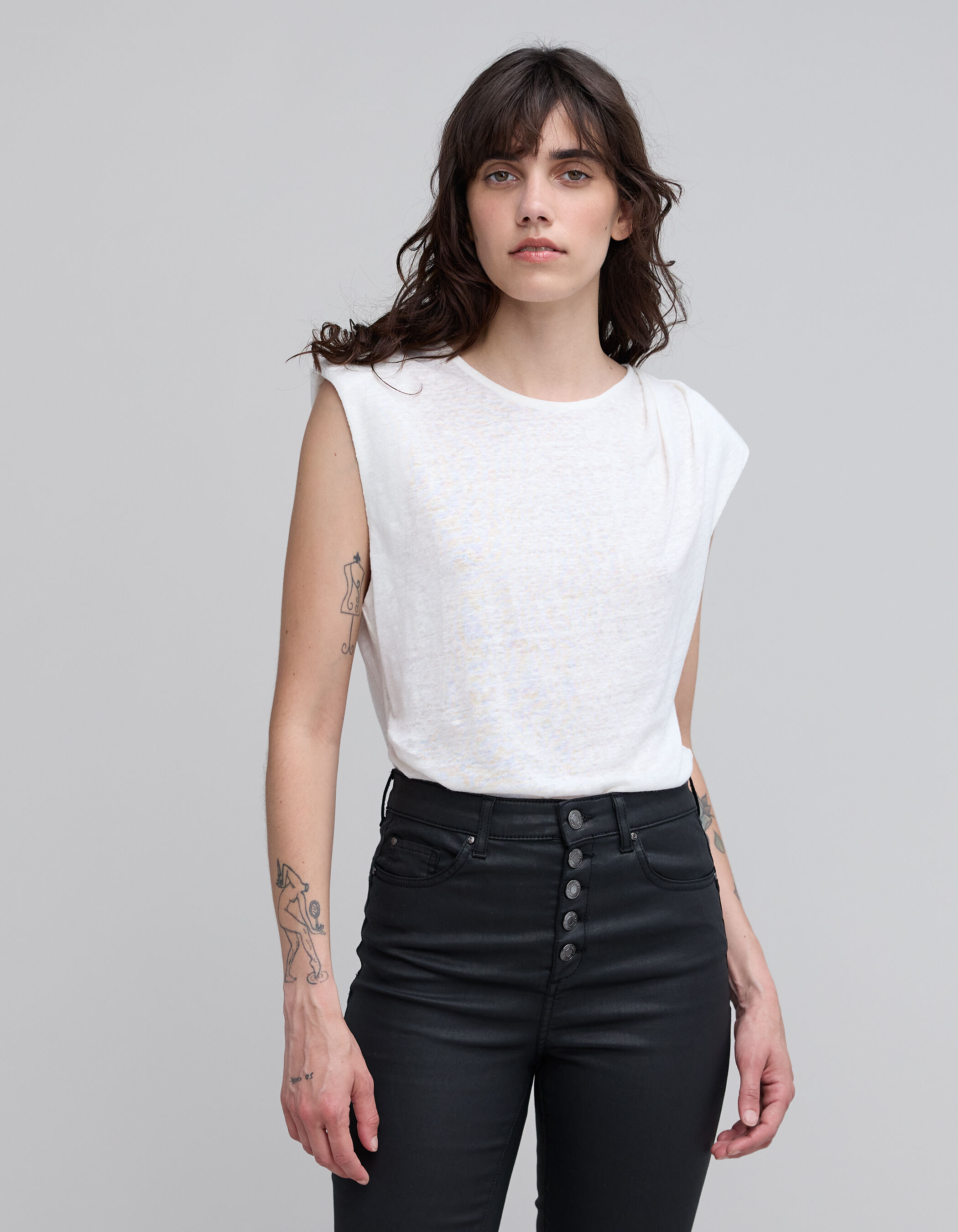 Tee shirt femme sans manche sales