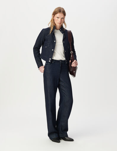 Kort jack raw denim drukknopen Dames - IKKS