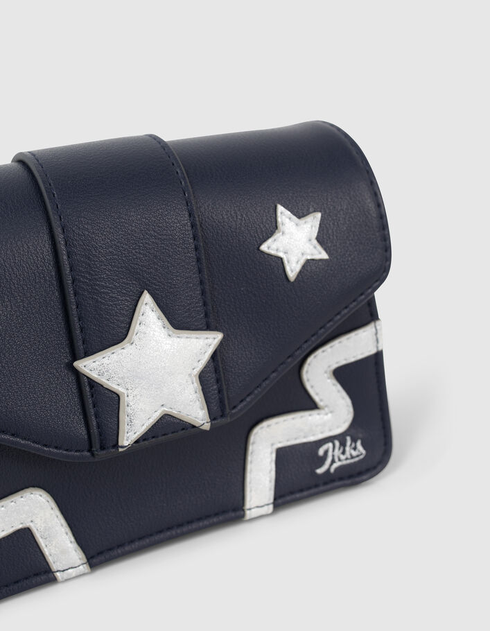 Bolso azul marino estrellas silver niña-4