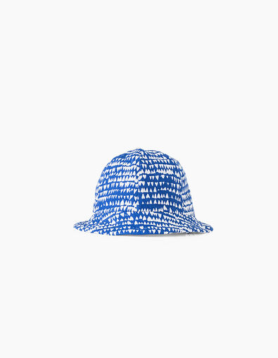 Sombrero reversible azul y blanco bebé niña - IKKS