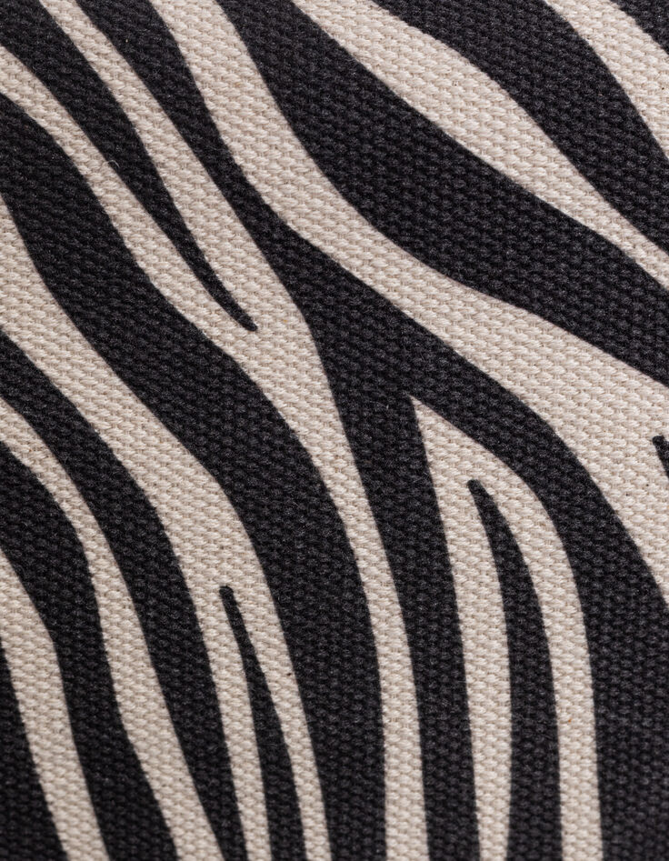 Women's 1440 ecru zebra canvas belt bag-6