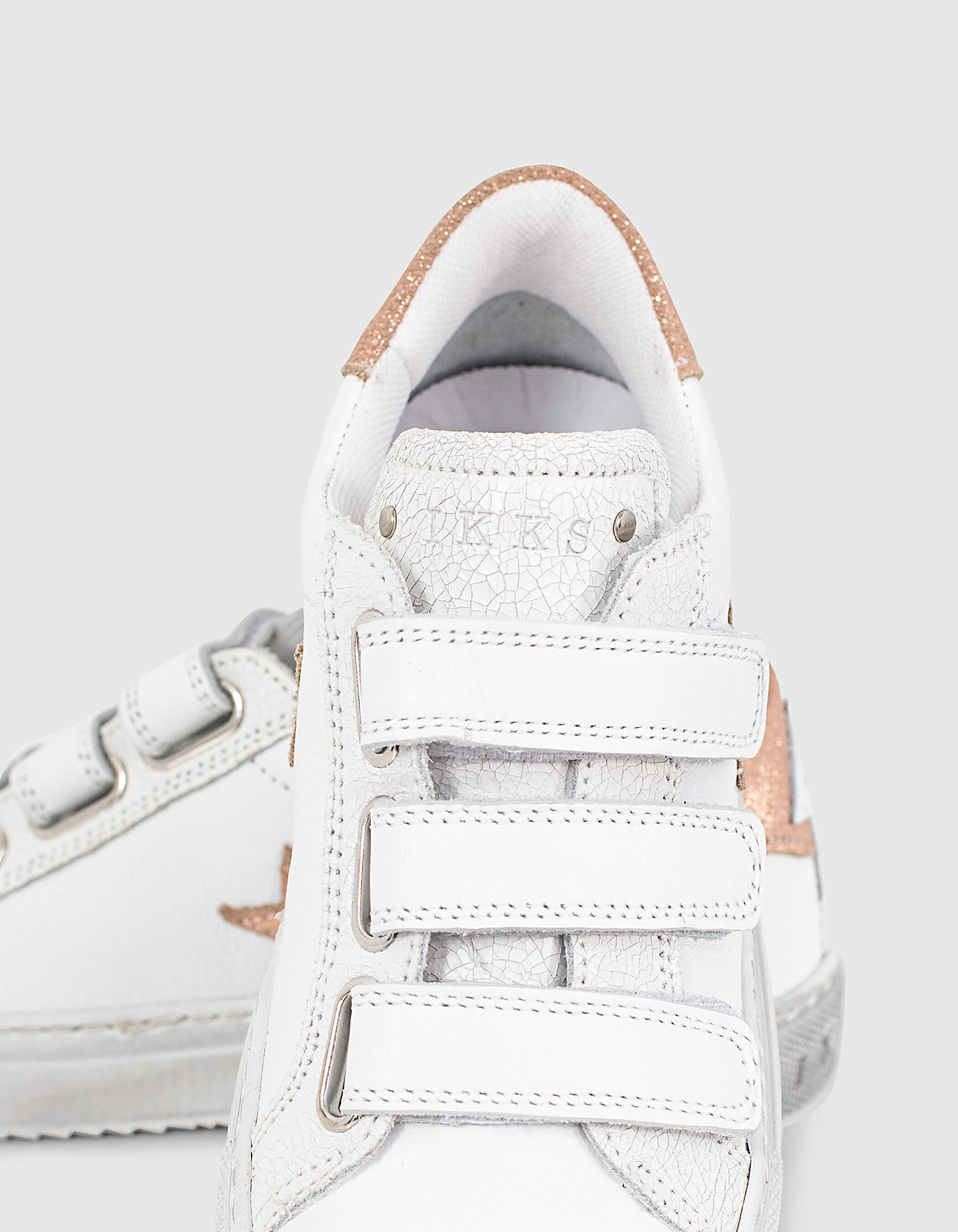 Girls white velcro trainers store