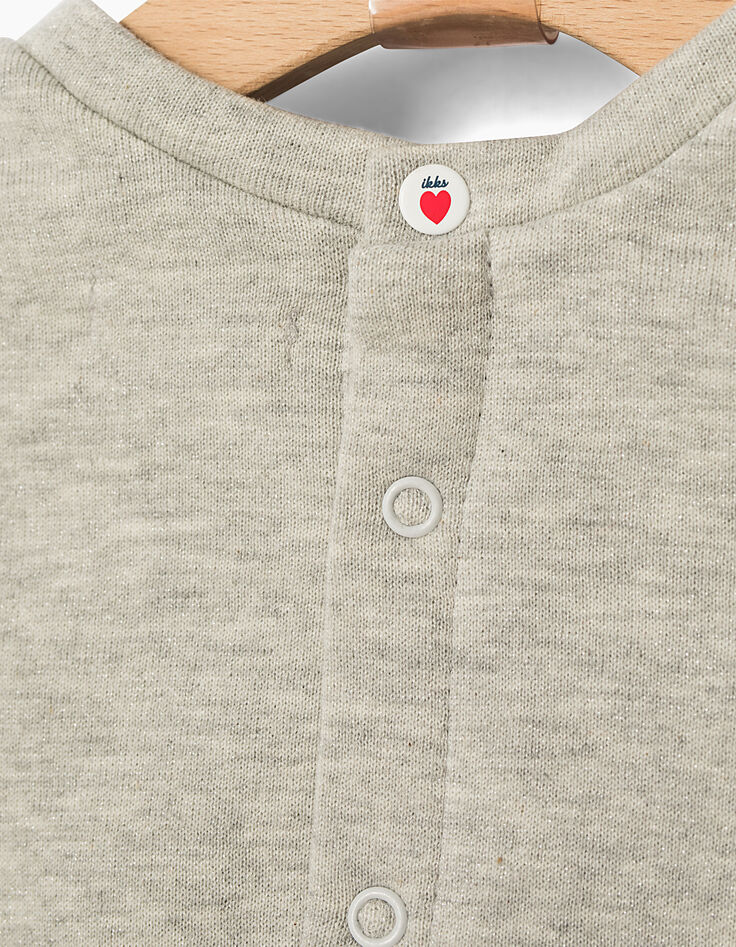 Sudadera gris bebé niña-7