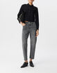 Women&rsquo;s grey BCI cotton cropped slouchy jeans-1