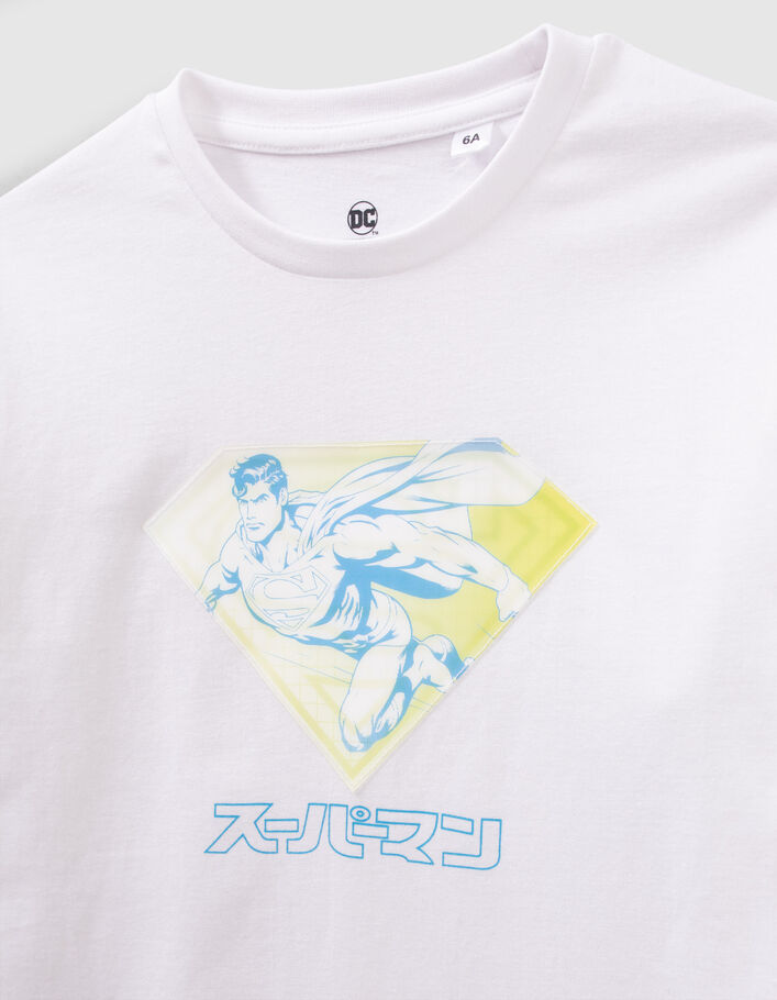 Camiseta blanca diseño lenticular SUPERMAN niño - IKKS