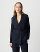 Marine blazer large fit milanotricot Dames-2