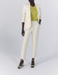 Women’s ecru shawl collar suit jacket-7