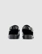 Mujer mocasines slingback de cuero negro-5