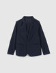 Veste de costume marine légère garçon-1
