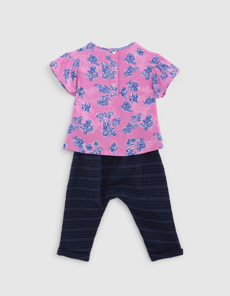 Set für Babymädchen mit Top und Hose-3