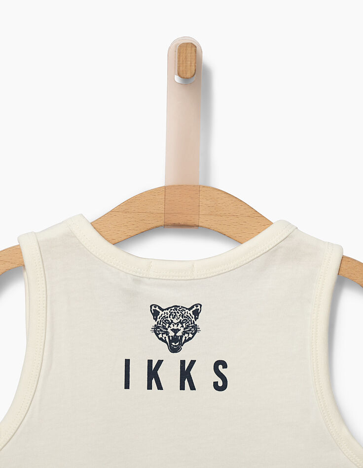 Boys’ Sea, Skate & Sun off-white vest top -5