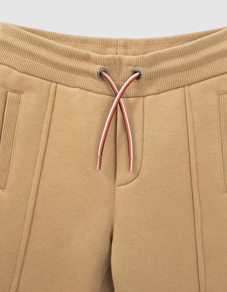 Boys’ camel joggers with textured details-4