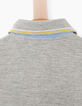 Polo gris medio efecto camisa bebé niño -5 Polo gris medio efecto camisa bebé niño -5