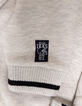Boys’ grey organic cotton sweatshirt, winged shoe image-7