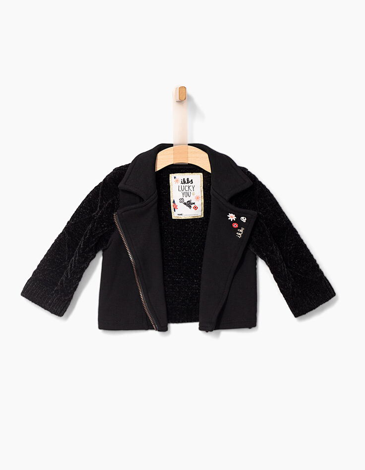 Baby girls' black cardigan-5