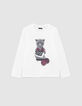 Girls&rsquo; off-white lion-cheerleader image T-shirt-1