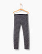 Leggings réversible marine et étoiles fille-2