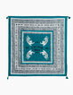 Cremewei&szlig;er und blauer M&auml;dchenschal mit Leopardentupfen-1