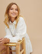 Ecru hemdblouse in broderie anglaise I.Code-1