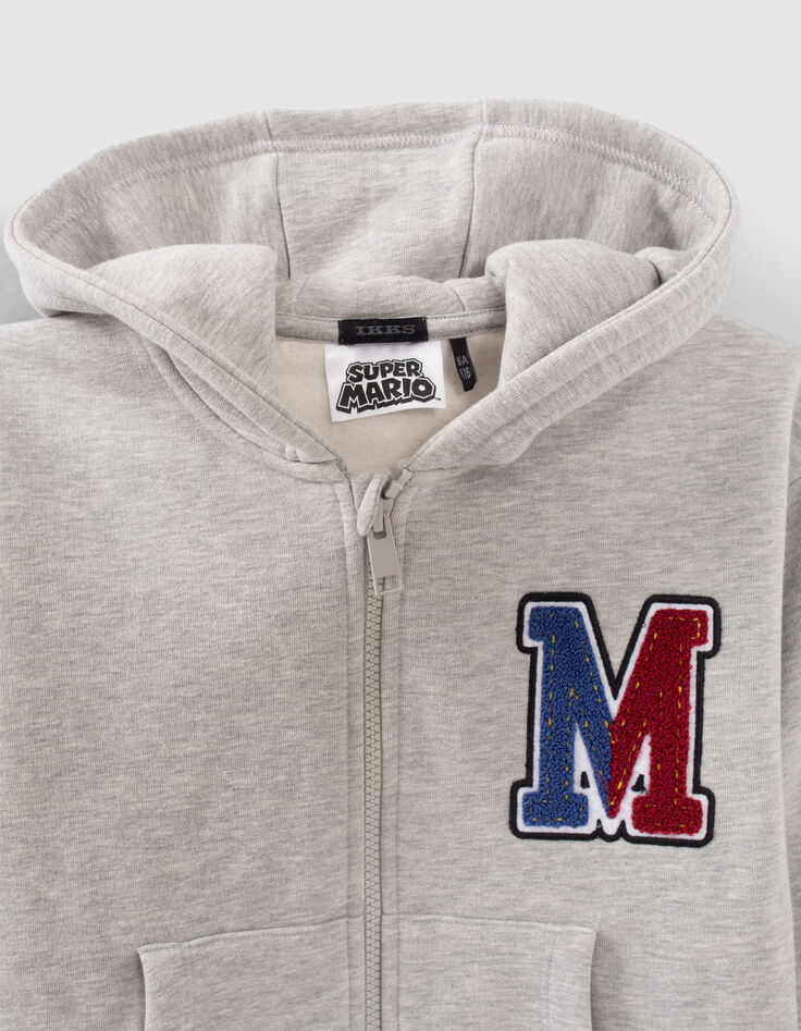 Cardigan SUPER MARIO&trade; gris visuel Mario dos gar&ccedil;on-4