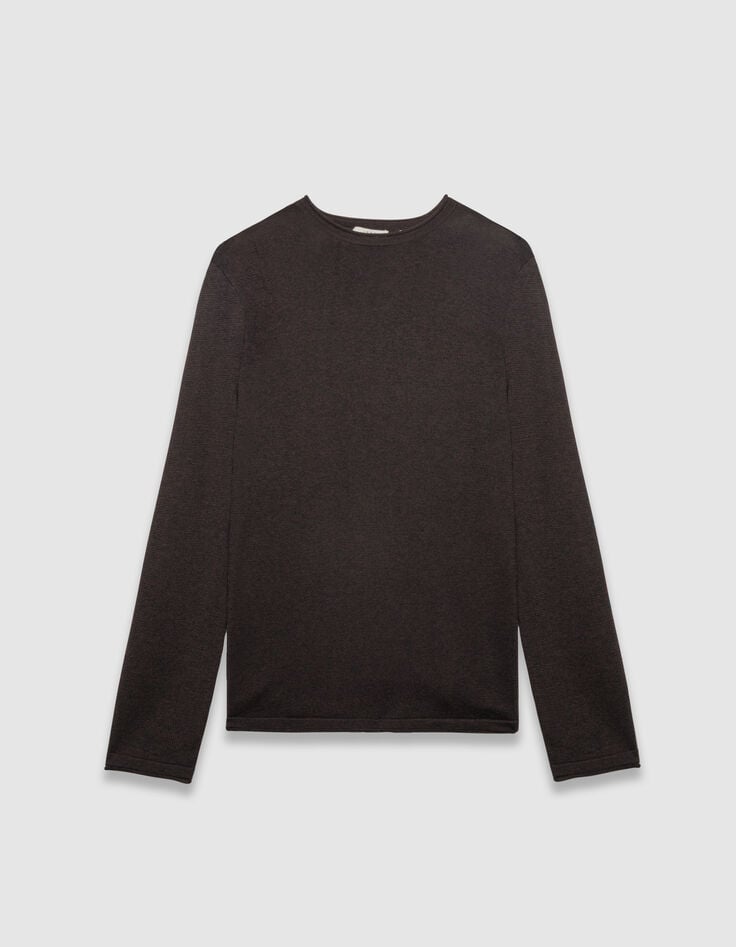 Jersey ciruela punto mouliné hombre-6 Jersey ciruela punto mouliné hombre-6