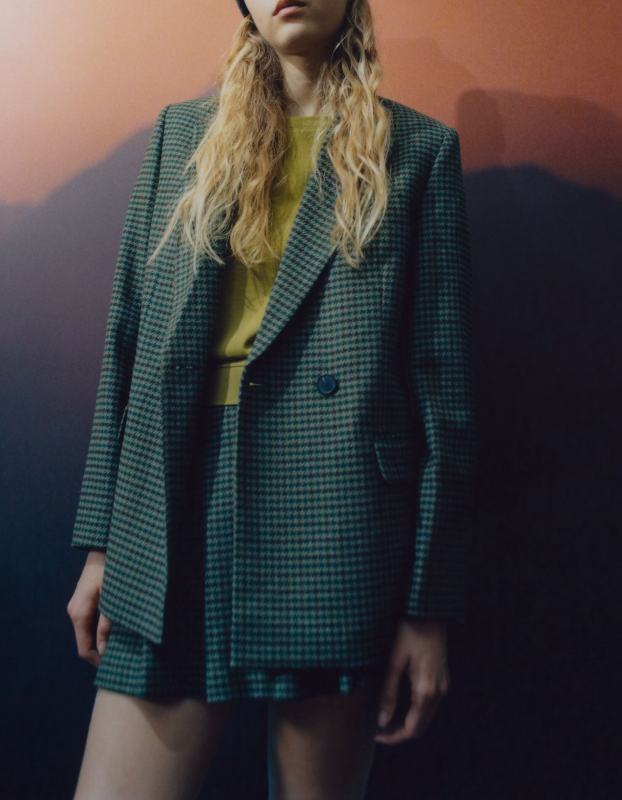 Veste laine carreaux femme new arrivals