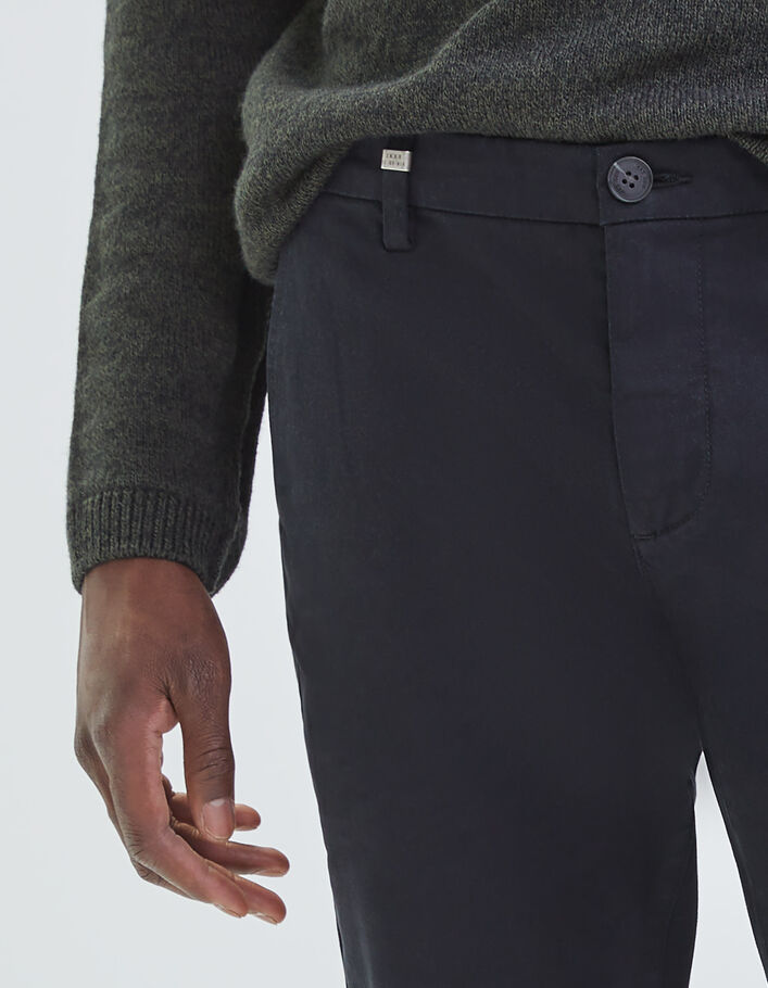 Pantalon chino SLIM noir Homme-4