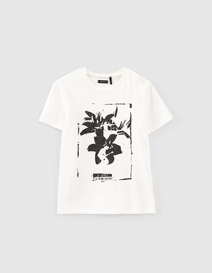 Boys’ off-white trompe-l'œil image organic T-shirt-1 Boys’ off-white trompe-l'œil image organic T-shirt-1