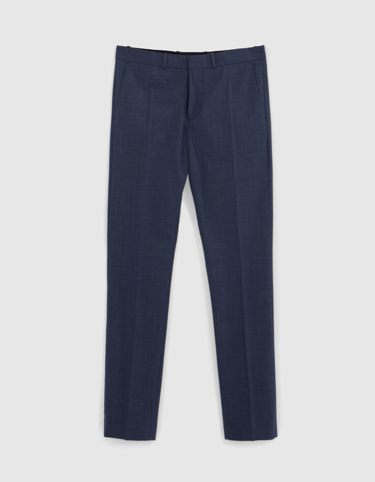 Pantalon de costume marine mini-carreaux TRAVEL SUIT Homme-5