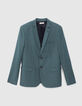 Veste de costume vert bleut&eacute; Homme-6